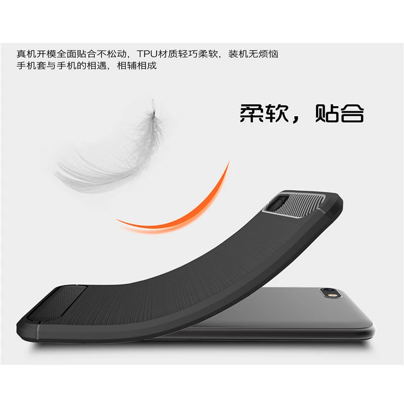 Włókna węglowego Pokrywa Telefonu Etui Bumper Etui Pełna Ochrona odporna na wstrząsy Zderzak do Huawei Honor 7A Prime 2020 5.45