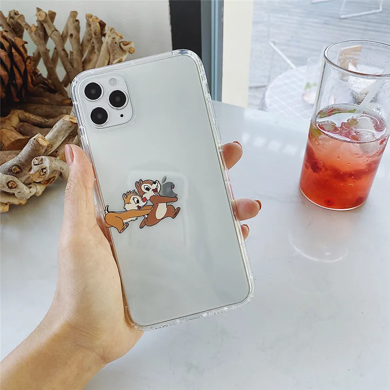 Piękna wiewiórka ładny pokrowiec dla telefonu iphone 12 mini pro max 11 xs max x xr 7 8 plus silikonowa pokrywa capa shell conque fashion case