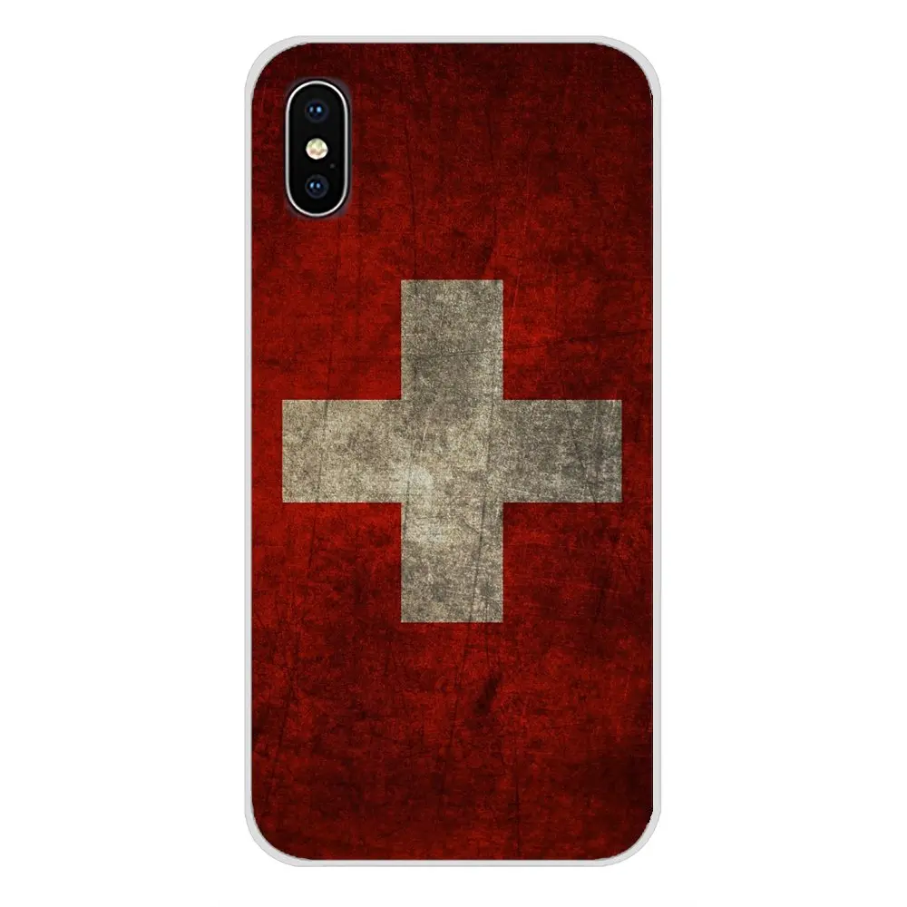 Flaga Polska Szwajcaria Paragwaj TPU Torba Case dla Apple iPhone X XR XS 11Pro MAX 4S 5S 5C SE 6S 7 8 Plus ipod touch 5 6