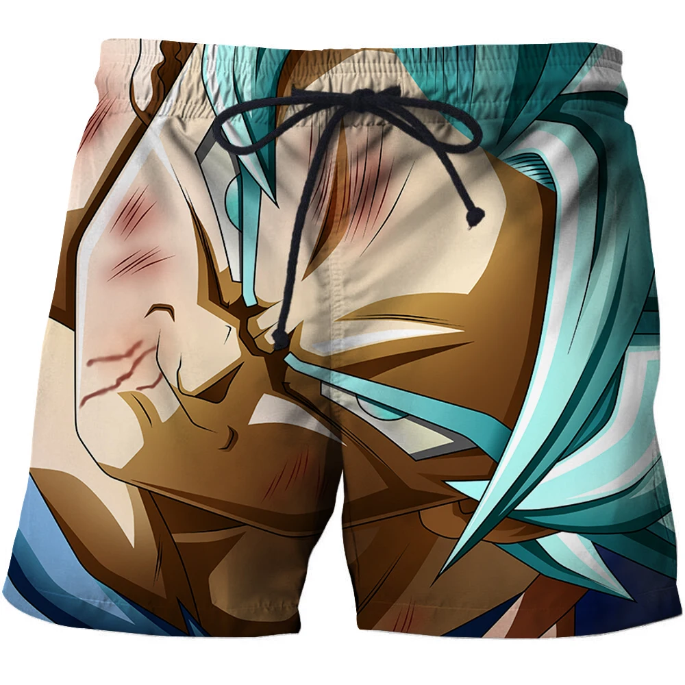 Męska letnia gorąca wyprzedaż Goku beach shorts top wygodne temat kreskówka, anime, przystojny mężczyzna 3D drukowane szorty ulica letnia odzież
