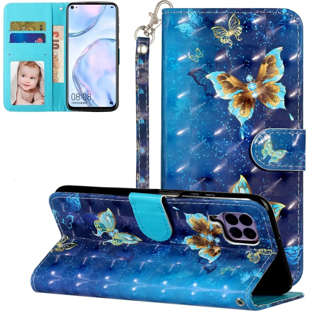 Girl Phone Etui Flip Wallet do Etui Motorola Moto One Macro Action G7 Power G8 G9 Plus P40 Play Card Pocket Stand Cover D01G