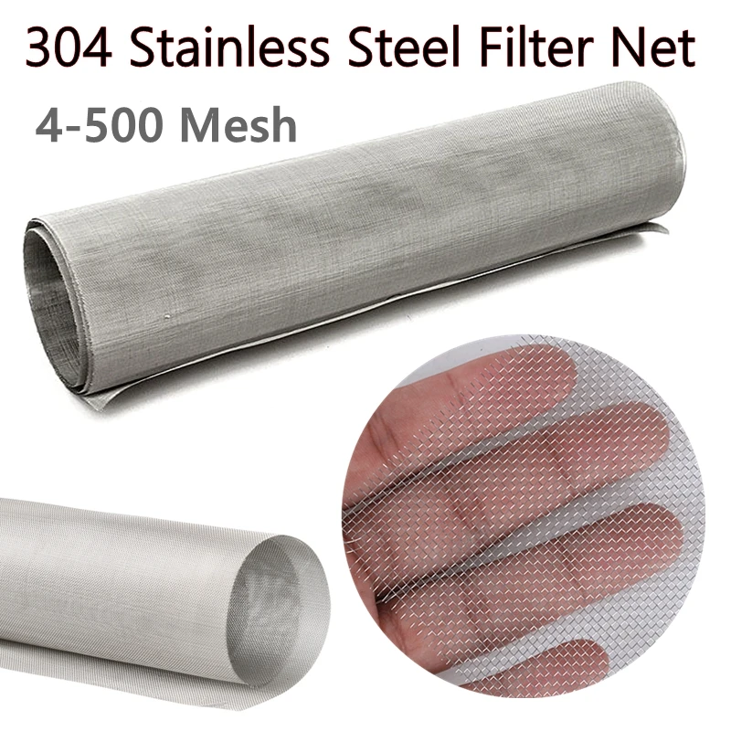 4-500 Mesh Metal Mesh Filter Net Food Grade 304 Stainless Steel Home Kitchen Water Food Bean Powder Oil Filter Screen Filtration