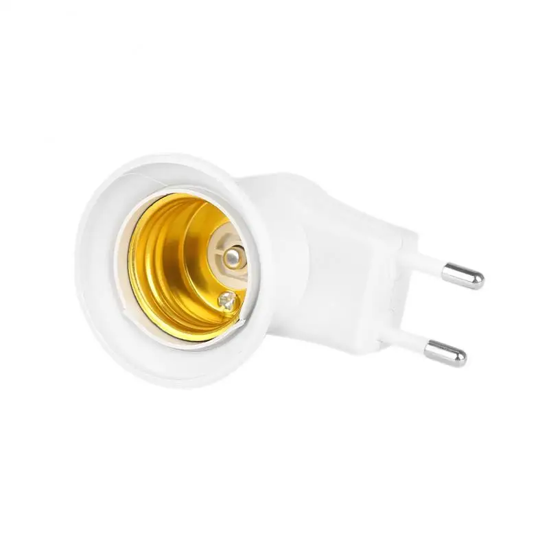 Uniwersalny E27 LED Light Socket Base To AC Power 220V EU Plug Lampa Uchwyt Lampy Adapter Konwerter Z Przyciskiem on-Off Contro
