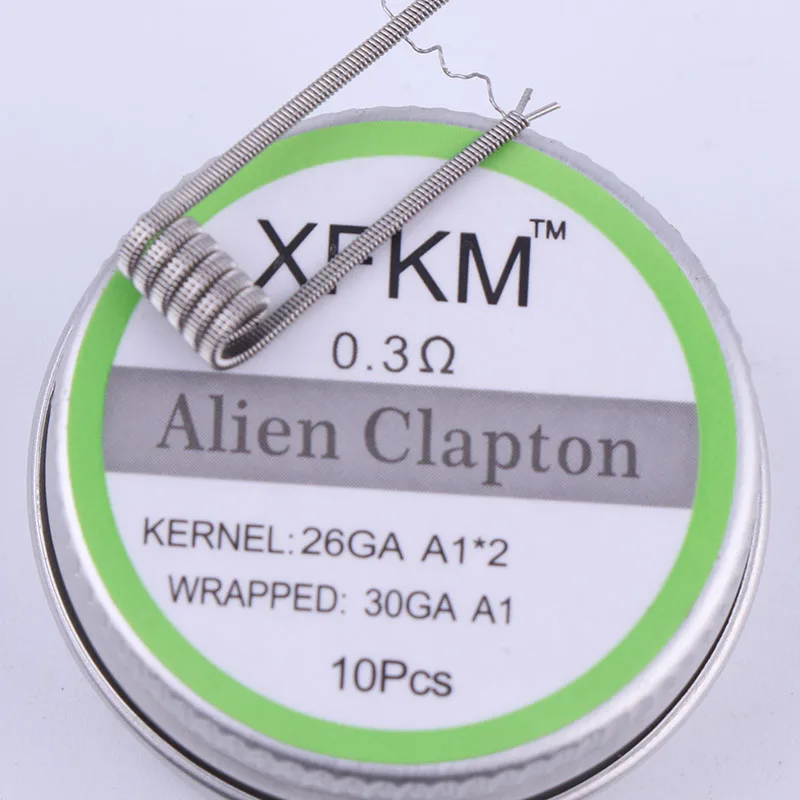 XFKM 316/A1 Płaski dwużyłowy przewód Сплавленный clapton Hive gotowe przewody Alien Mix skręcone Quad Tiger cewki Odporność na wysoką temperaturę rda cewka