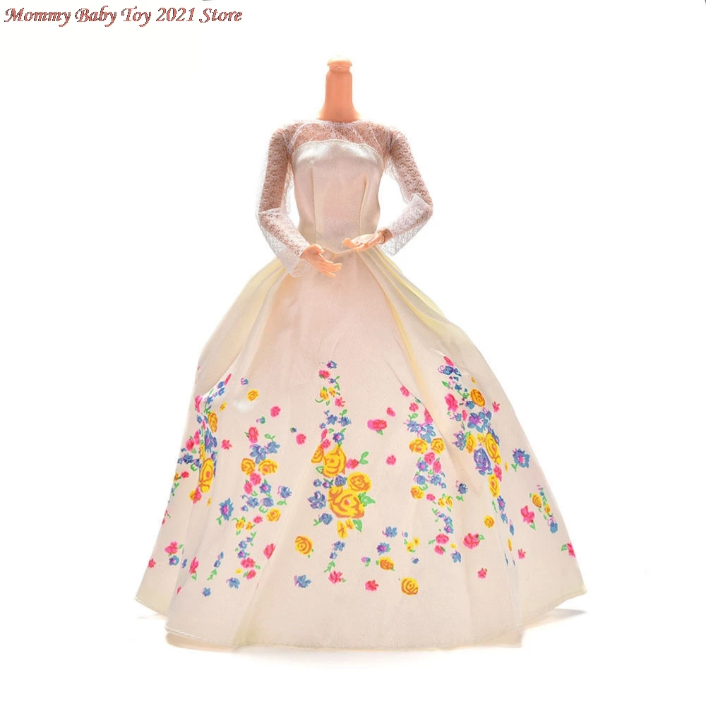 11.11 Sprzedaż Księżniczka Doll Dress Szlachetny Sukienka Modny Design Strój Najlepszy Prezent Dla Lalek Dla Dziewczynki Lalka Akcesoria