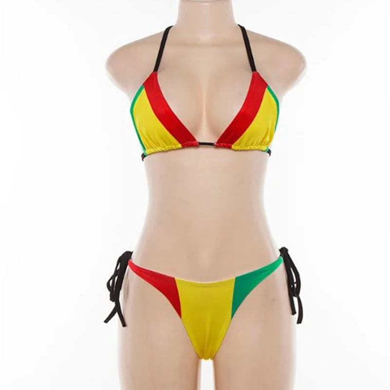 RUUHEE Bikini 2021 Woman Push Up Micro Bikini Set Low Waist Solid Swimsuit stroje Kąpielowe stroje Kąpielowe Seksowne Brazylijskie Bikini Kobiety