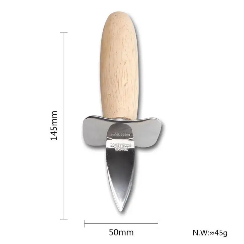 Stalowy muszelka nóż z drewnianą rączką Ostryg noże z ostrymi krawędziami Shucker Shell Seafood Opener 10 szt./op.