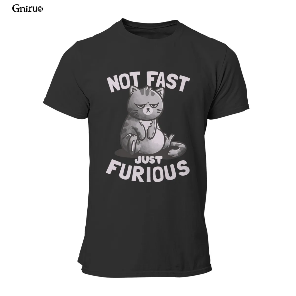 Hurtownia Nie Szybko Tylko Wściekłość Ładny Zabawny Kot Prezent Unisex T-Shirt Baseball Różowy Oversize Z Krótkim Rękawem Męska Odzież 96505