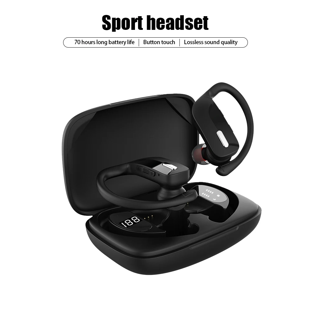 NOWE Bezprzewodowe Słuchawki Bluetooth T17 TWS Sport In-Ear Słuchawki Wodoodporne, zestawy Słuchawkowe Sterowanie Dotykowe redukcja Szumów