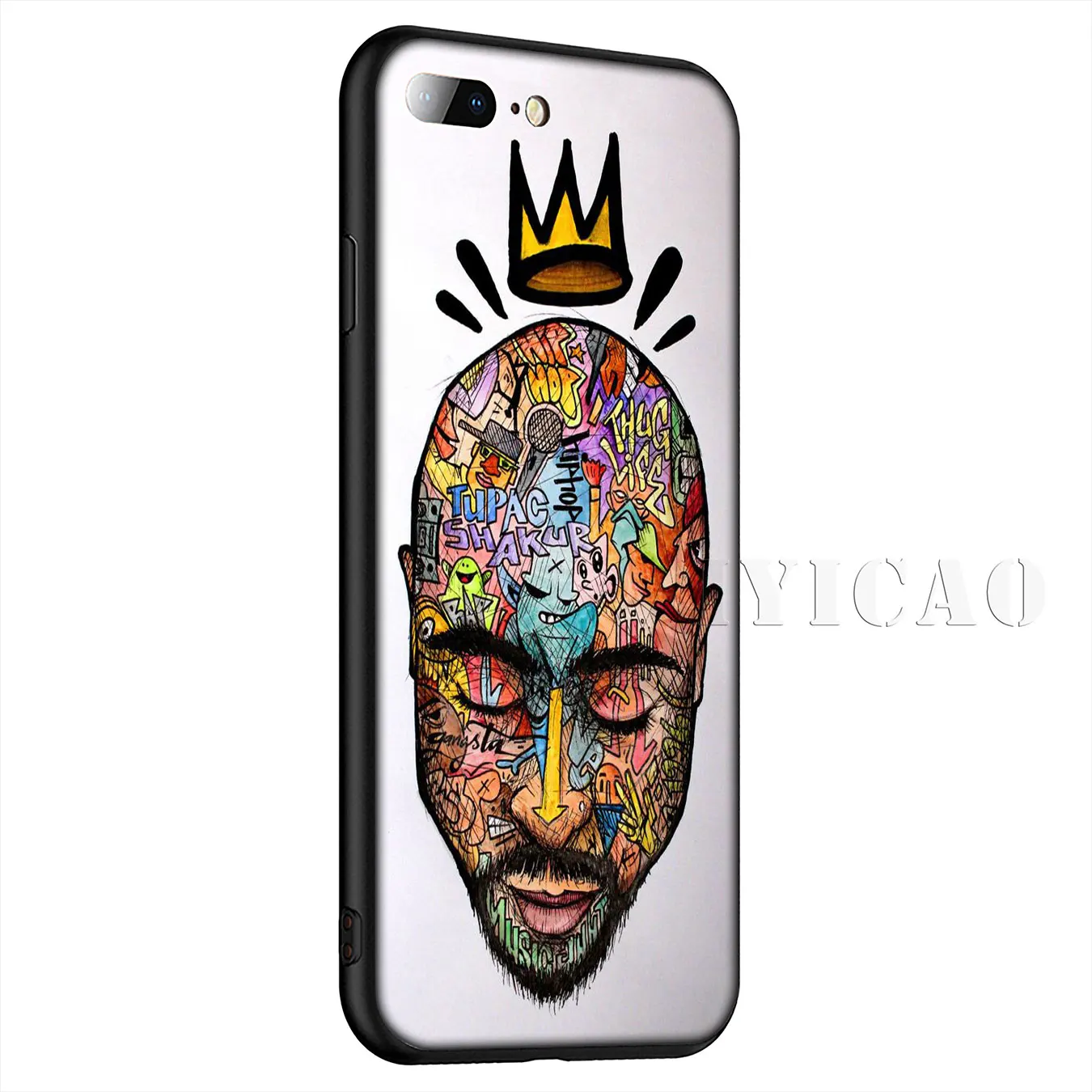 2Pac Tupac Shakur Super Deal Mobile love Silikonowy Miękki Futerał dla iPhone 11 Pro XS Max XR X 8 7 6 6S Plus 5 5S SE Cover