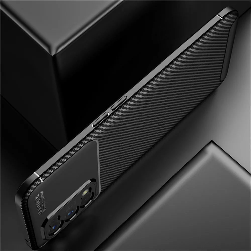 Dla Realme 7 5G Case Carbon Fiber Texture Case For Oppo Realme 7 5G Realmi Realme 7 Camera Odporny Pokrowiec Silikonowy Do Telefonu Coque