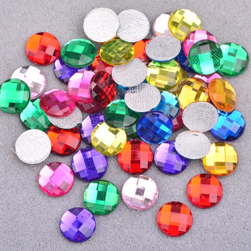 JUNAO 100pcs 10mm Mix Color Hotfix Acrylic Rhinestone Applique Iron On Transfer Crystal Stones Flatback Hot Fix Strass Crafts