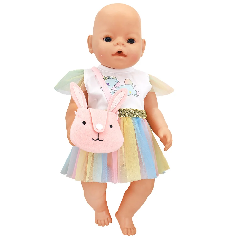 Baby Doll Bag Akcesoria Ładny Design Zwierząt Torba Na Ramię do 43 cm Niemowląt Baby Doll i 18 cali Dziewczyna Lalka Prezent Na Urodziny