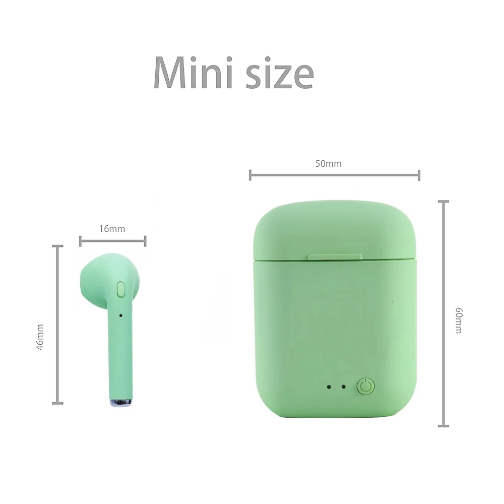 I7 Mini-2 TWS Bezprzewodowe Słuchawki Bluetooth 5.0 Słuchawki Matowe Słuchawki Ładowarka pudełko Bezprzewodowy zestaw Słuchawkowy Słuchawki xiaomi iphone