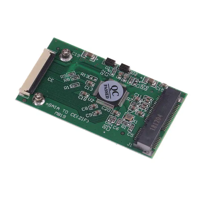 Mini Msata Pci-E 1.8 Inch Ssd To 40 Pin Zif Ce Converter Cable Adapter Card