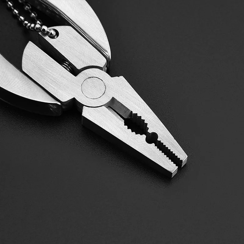 Otwarty Mini Składany Muilti-funkcjonalne Szczypce Zacisk Brelok Odkryty Piesza Narzędzie kieszonkowy multitool nóż
