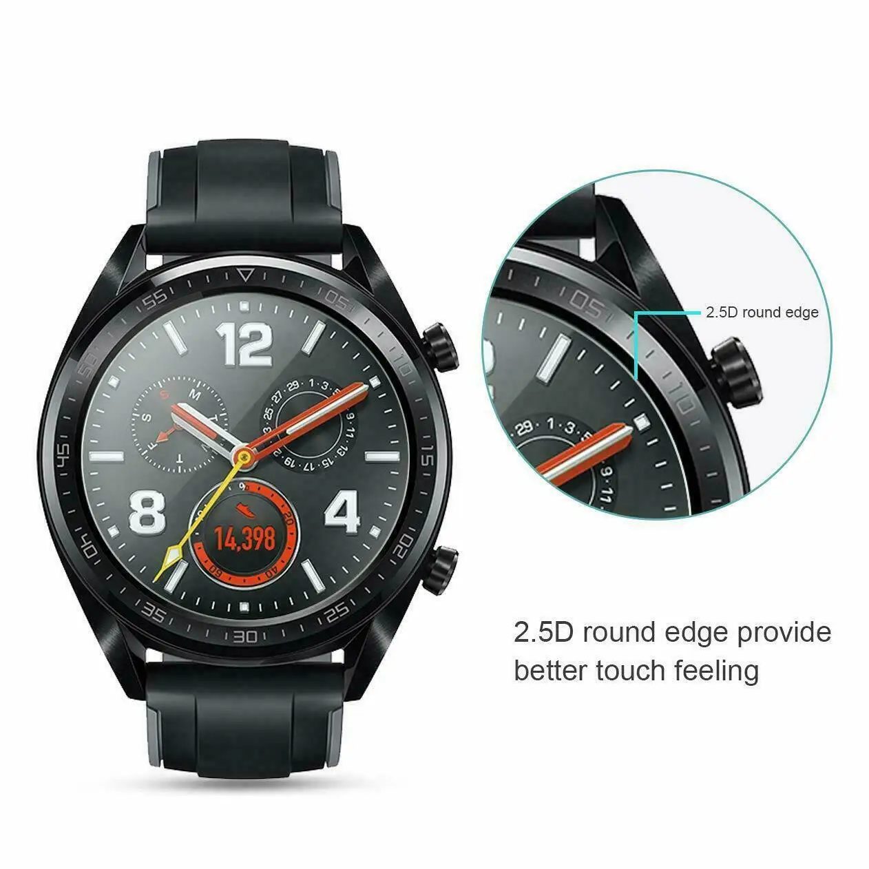 3 pakietu Hartowanych Szklanych Ekranów Ochronnych dla Huawei Watch GT 2 Pro Взрывозащищенное Anty Царапающее Szkło Ochronne Smartwatch