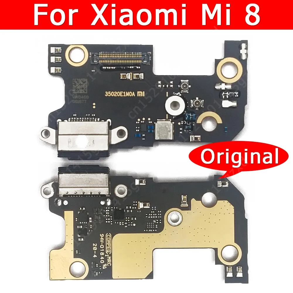 Oryginalna Płyta Ładowania USB Dla Xiaomi Mi 8 Mi8 Port Ładowania PCB Flex Connector Akcesoria do Telefonów komórkowych, Wymiana Części Zamiennych