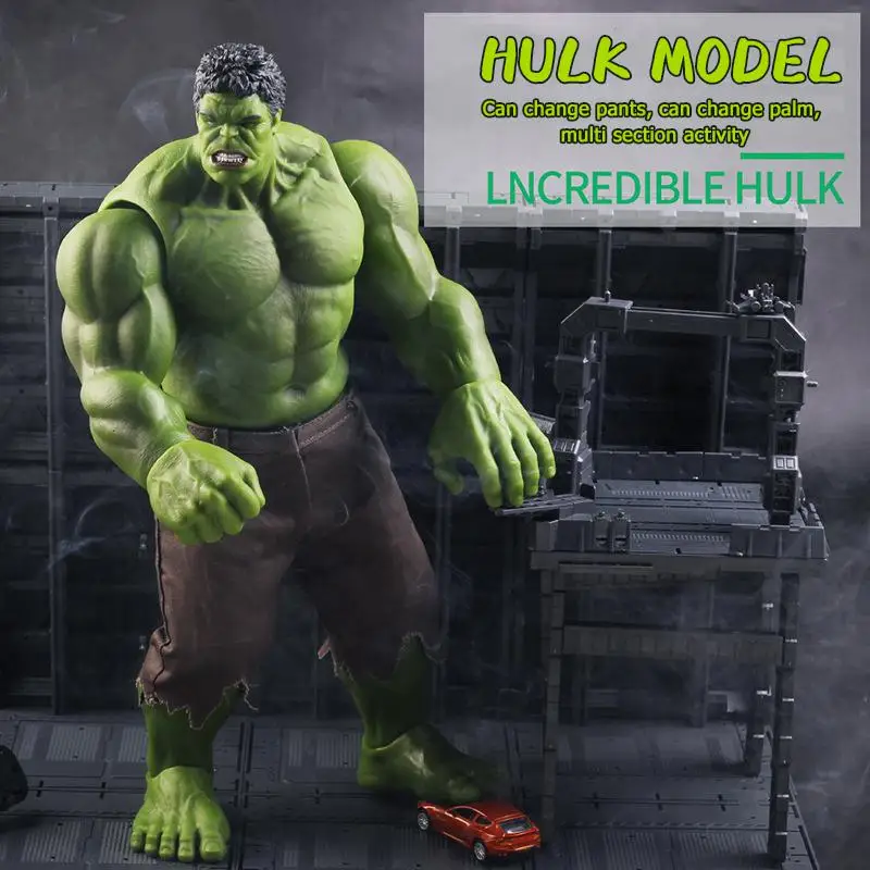 Marvel Avengers 42 CM PVC bohater Figury Hulk Figury Robert Bruce Banner Ruchomy Model Pomnik Lalka Deco Zabawki dla Dzieci, Prezenty