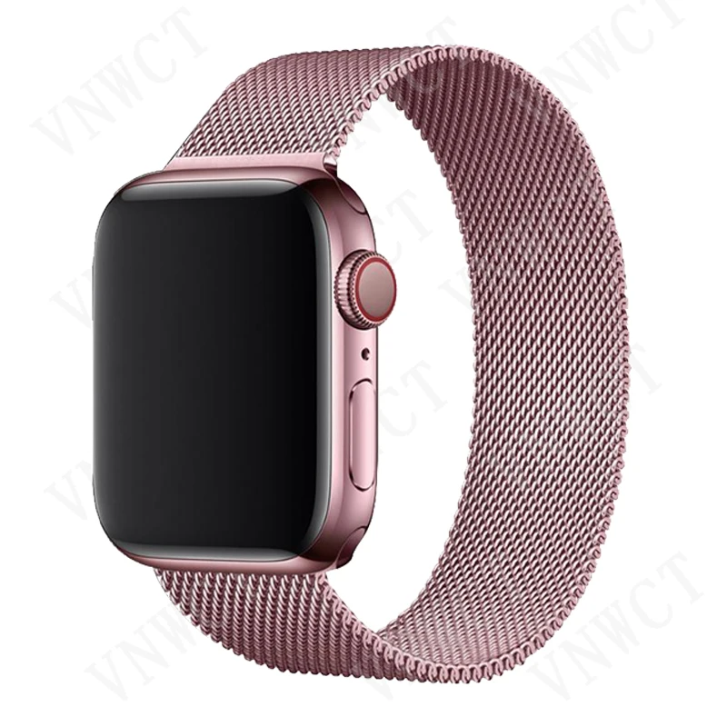 Mediolańskie zawias pasek do Apple Watch Band 44 mm 40 mm Metalowa siatka pasek bransoletka iWatch Apple watch 6 5 4 3 SE 2 1 38 mm 42 mm grupa