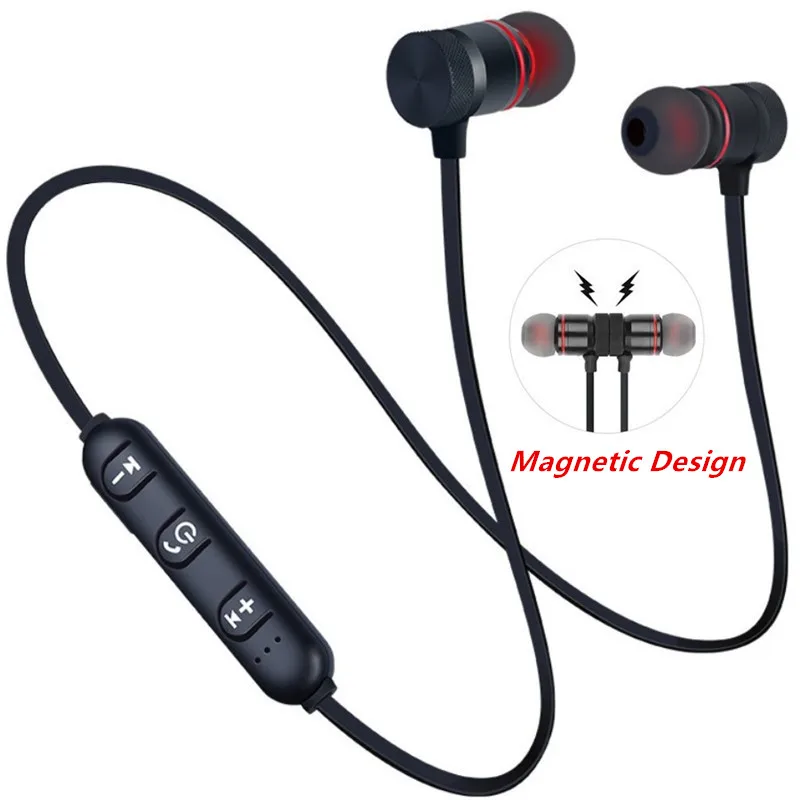 Słuchawki Bluetooth 5.0 Bezprzewodowy zestaw Słuchawkowy Słuchawki Stereo Sportowe Magnetyczne Słuchawki Xiaomi 7 8 9 Redmi Note 7 8 K30 K20 Pro