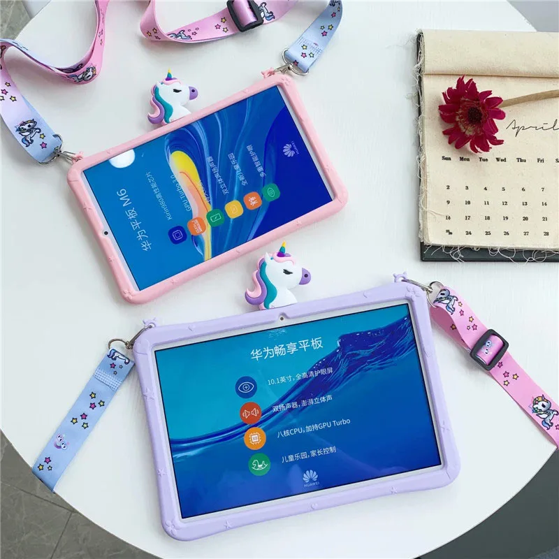 Etui dla Xiaomi Mi Pad 4 Plus 10,1-calowy tablet kreskówka konia Dzieci futerał silikonowy dla MiPad4 Mipad 4 8