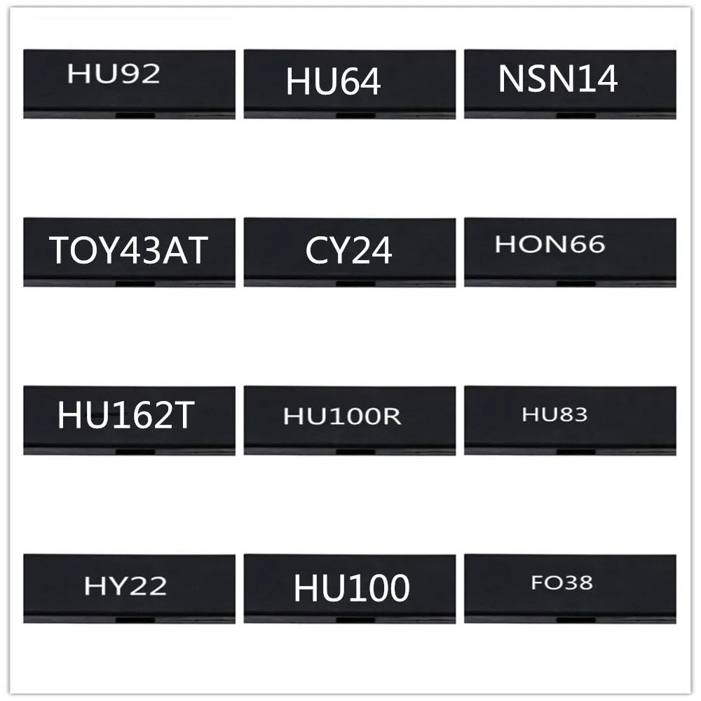 Lishi 2 w 1 HU92 HU66 TOY48 HU100R HU100 HU101 HY22 HON66 SIP22 HU83 TOY48 Ślusarskie narzędzia do automatycznego dekodera i wyboru narzędzi