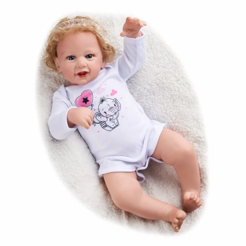 ADFO 21 Cali Phoenix Bebe Reborn Baby Doll Alive Miękkiego Winylu Dziecko Zabawka Realistyczny Niespodzianka Prezent Lalki Dla Dziewczynek Lalka LoL