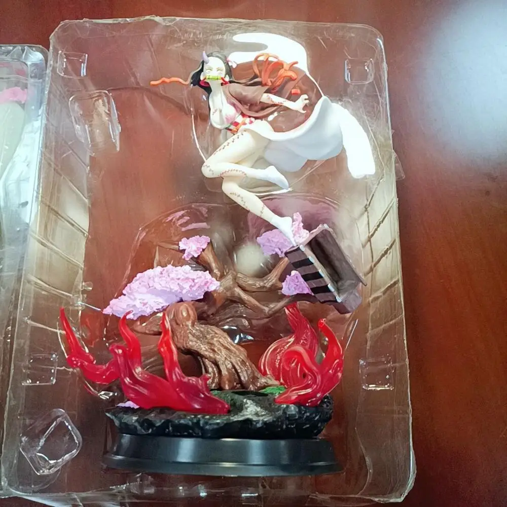 32 cm Anime GK My Girl Demon Slayer Kimetsu no Yaiba Kamado Nezuko PVC Figurka Zabawka Pomnik Dorosła Kolekcjonerska Model Lalka Prezent