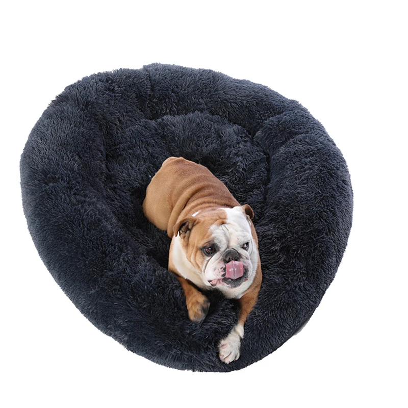 Pet Dog Bed Long Plush Super Soft Pet Bed Large Dog Kennel Round Dog House Cat Mats Dogs Bed Big Large Dog Mat VIP Link