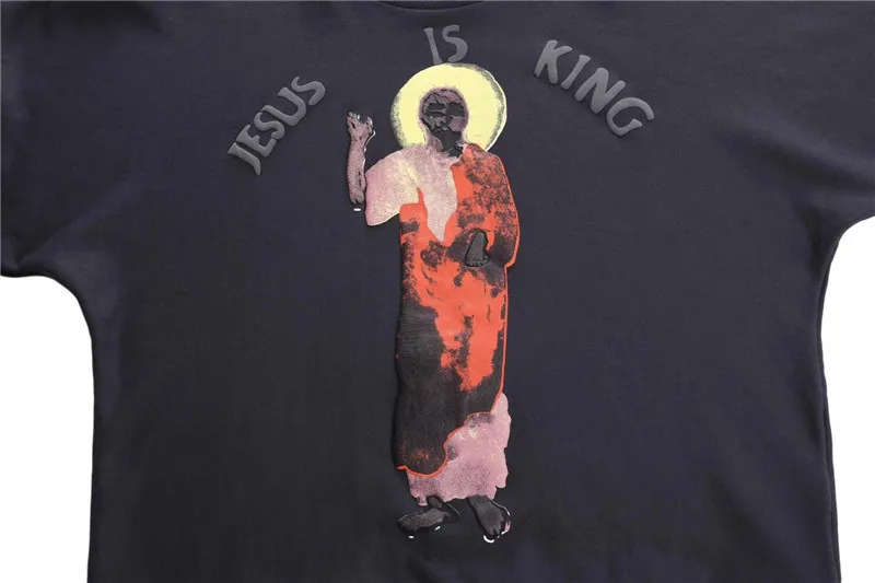 Pieniąca się drukowanie Jesus is King Bluzy Kobiety Mężczyźni 1:1 Najlepszej Jakości Darmowe Kanye West Crewneck