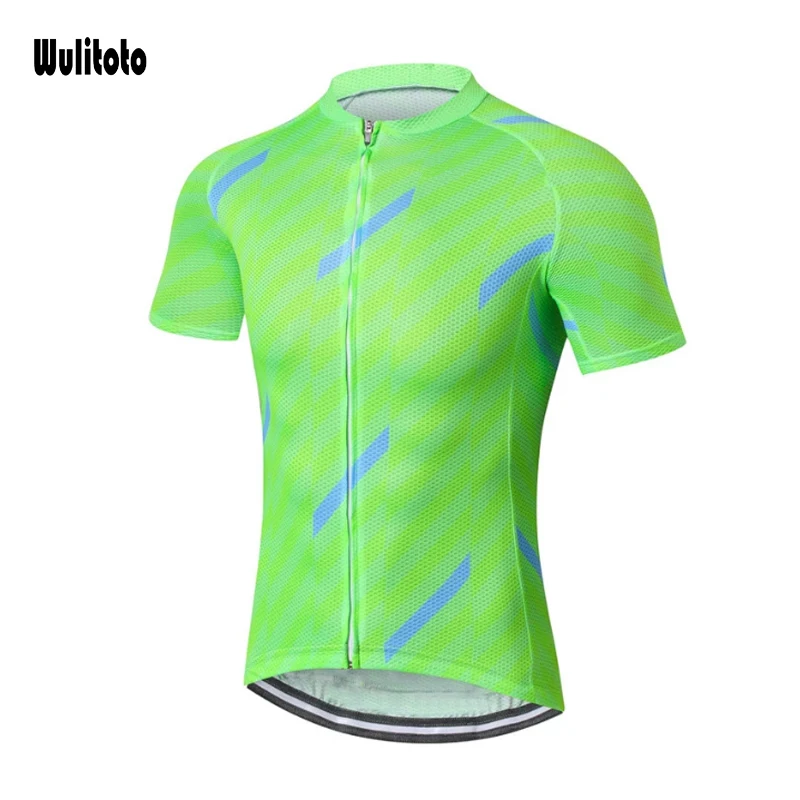 2021 WULITOTO Outdoor Oddychającym Bicycle Top Shirt Short Sleeve MTB Cycling Jersey for Men
