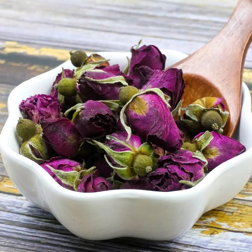2020 Chińska Herbata Fioletowy Kwiat Róży Pąki Róży Zasuszony Kwiat Kwiatowy Trawiasty Zielony Produkt Odżywiania dla Zdrowia