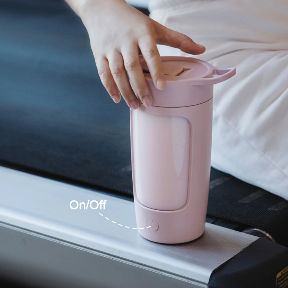 650ml Smart USB Charging Self Sticking Water Bottle Automatic Mixing Mug for Coffee Milk Mixing Girl Water Bottles Cup Szklanka