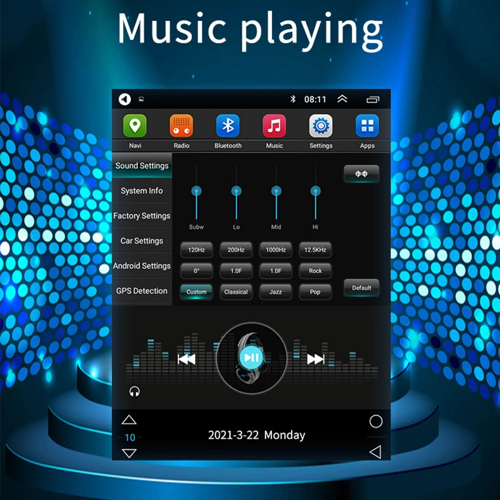 AUTO radio 2DIN do 11-13 Hyundai Elantra (pionowy ekran) samochodowy Android urządzenie WIFI 9,7-calowy 1G+16G 4 CORE Bluetooth MP5