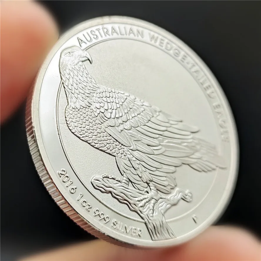 Australijski Клинохвостый Orzeł Pamiątkowa Moneta 2016 Srebrny 1 Dolar Kopia Ikony