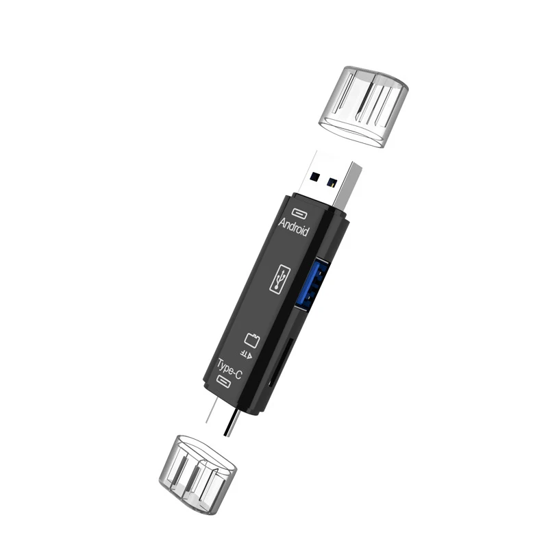 Usb 2.0 Card Reader Adapter Type C USB Micro USB Memory TF OTG Metal Card Reader Mini Portable Multifunction For Phone PC Laptop
