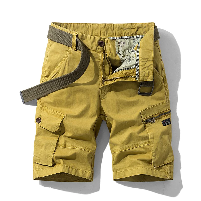 Aliksada Workwear Mens Shorts 2021 Summer Thin Section Outer Pants,temat Codziennych Uniwersalne bawełniane Sportowe Pięciopunktowe Męskie Szorty