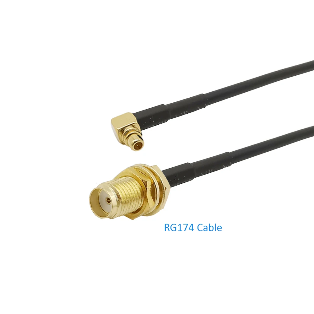 1szt 7 cm Długość kabla RG174 kabel wtyk MMCX do SMA Żeńskie Złącze RF złącza SMA-MMCX RF kabel koncentryczny adapter