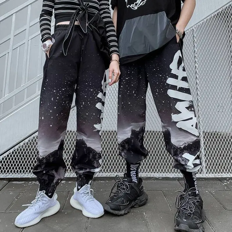 Chiński Styl Space 3d Drukowane Spodnie Męskie 2020 Nowy Styl Letnie Hip-Hop Spodnie Ulzzang Sportowe Biegacze Męskie Sportowe Spodnie Odzież Uliczna