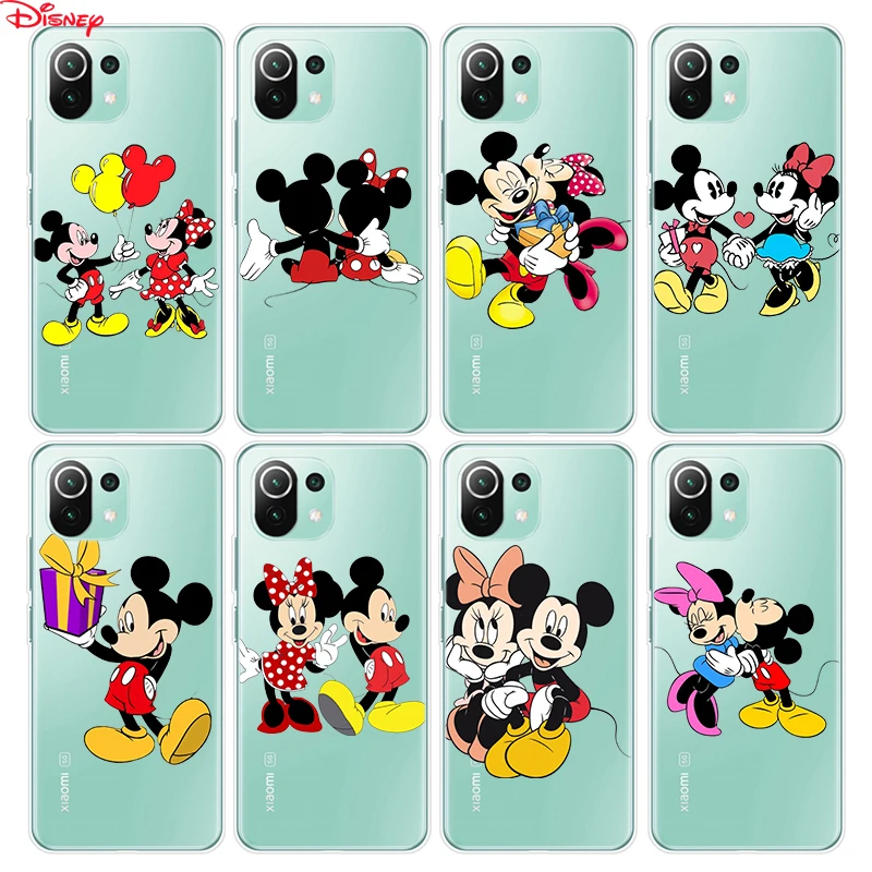 Silikonowa Pokrywa Mickey I Minnie Dla Xiaomi Mi Note 11 11i 10i 10T 10 9 9T SE 8 Pro Lite Ultra Etui Do Telefonu