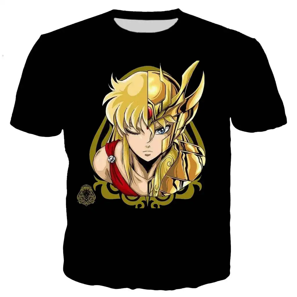 2021 Nowa Fajna Koszulka Mężczyźni Kobiety Anime Saint Seiya 3D Drukowane t-shirty Z Krótkim Rękawem Styl Harajuku Koszulka Oversize t-shirt Topy
