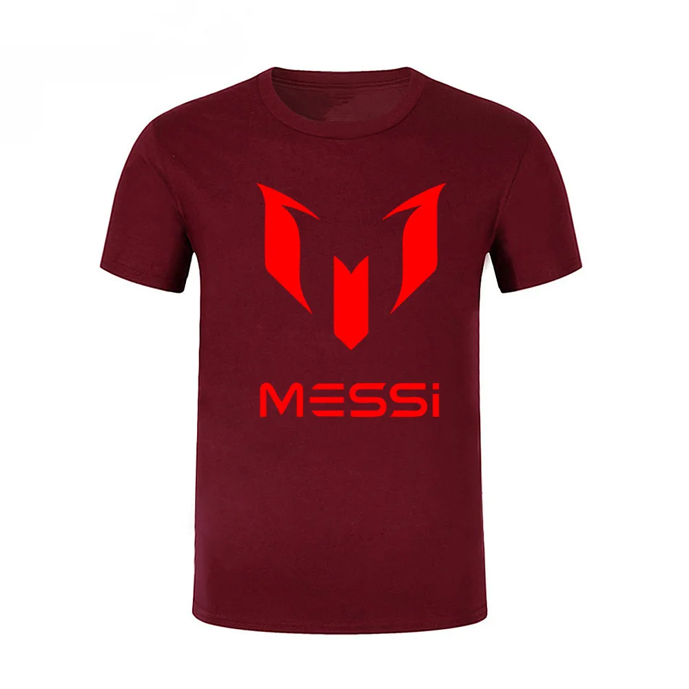 2019 letni marka bawełna Barcelona Messi Męska t-shirt topy Męskie codzienne t-shirty z krótkim rękawem Rozmiar XS-XXL dsff