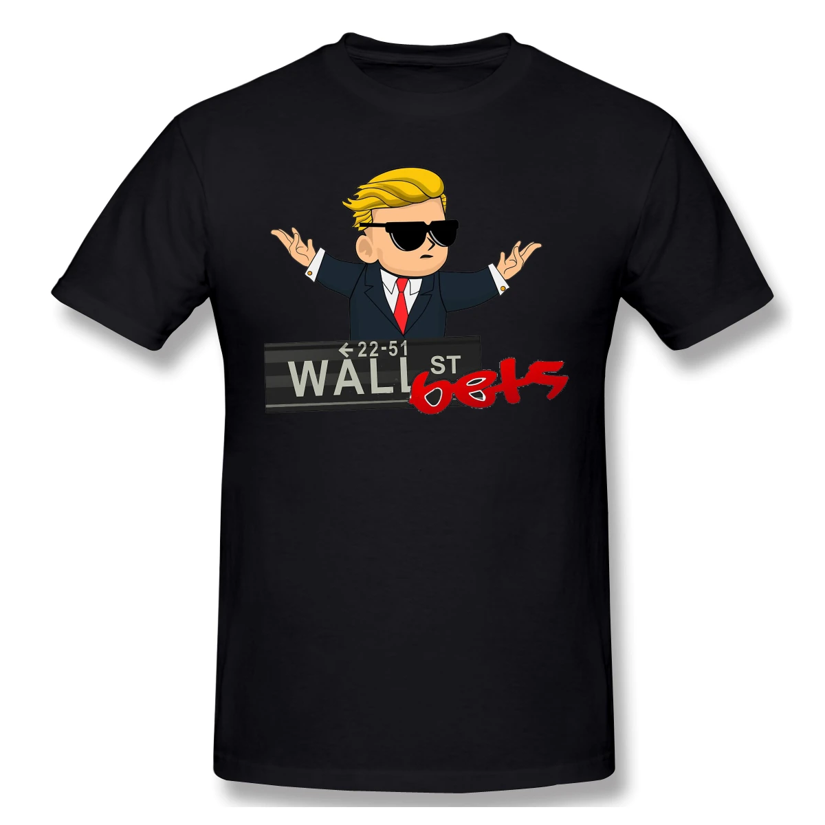 Wallstreet Bets Homme T-Shirt Investing Wallstreetbets Tees Pure Cotton Oversize Short Sleeve
