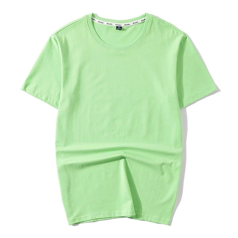 Bawełniana męska koszulka 7XL 8XL 6XL Plus Rozmiar Jednolity Kolor Okrągły Dekolt Temat Codzienne Letnie Bluzki Z Krótkim Rękawem Marki Zielony Niebieski Żółty