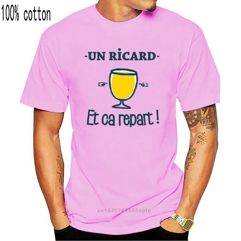 T-Shirt Un Ricard et ca repart ! bawełna koszulka męska Kobiety Topy tee O-neck Z Długim Rękawem śmieszne koszulki