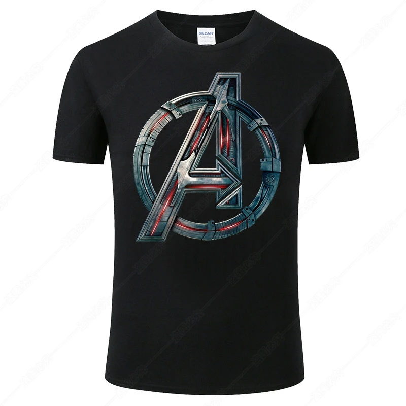 2021 Letni Styl Cool The Avengers Koszulka Męskie koszulki Bawełniane Z krótkim Rękawem, t-shirt Homme Casual Top Tee Camisetas Hombre J88