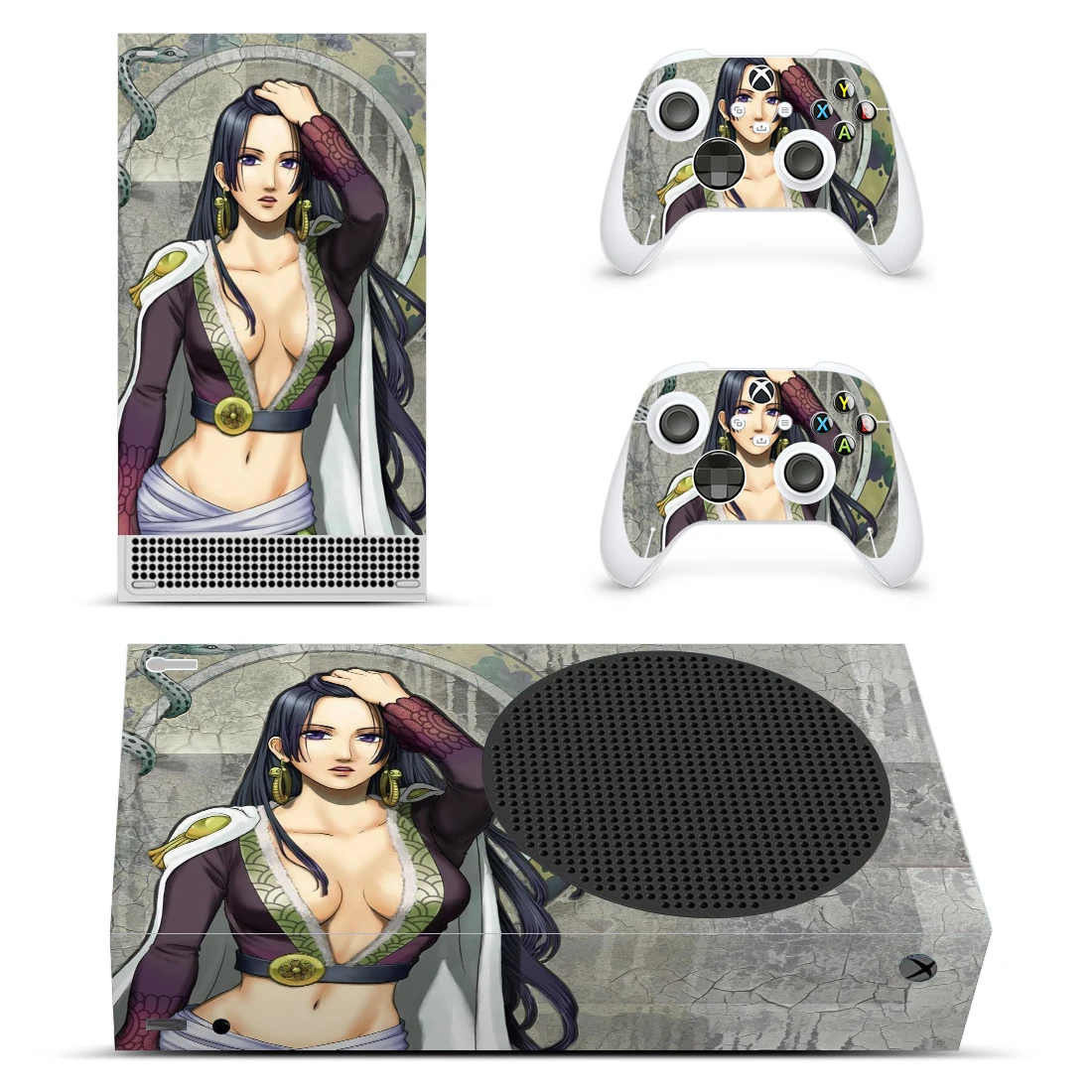 One Piece Style Xbox Series S Skin Sticker for Console & 2 Controllers Decal Vinyl Protective Skins Style 4
