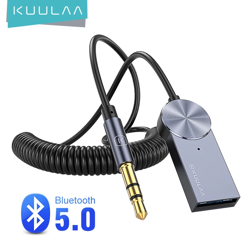 Aux Adapter Bluetooth Dongle Kabel Do Samochodu 3,5 mm Złącze Aux Bluetooth 4.2 5.0 4.0, Odbiornik, Głośnik Audio Muzyka Nadajnik
