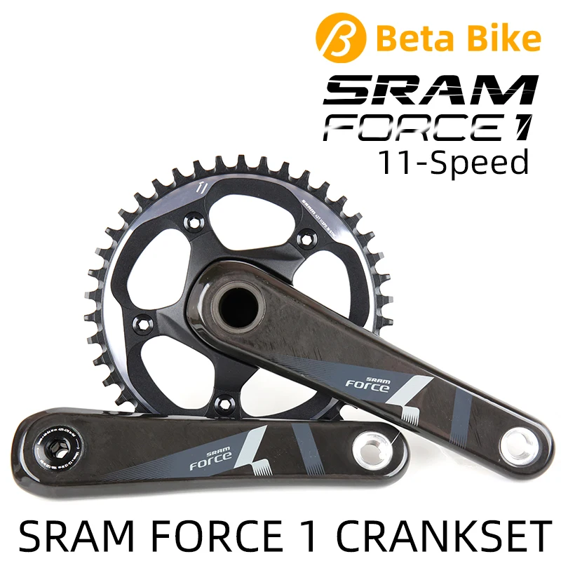 SRAM FORCE 1 FC 1x11 11-Speed Road Cross Country Bike Cyclo-Cross Bicycle Crankset GXP Carbon Lage 38/42/46/50/52T 170mm